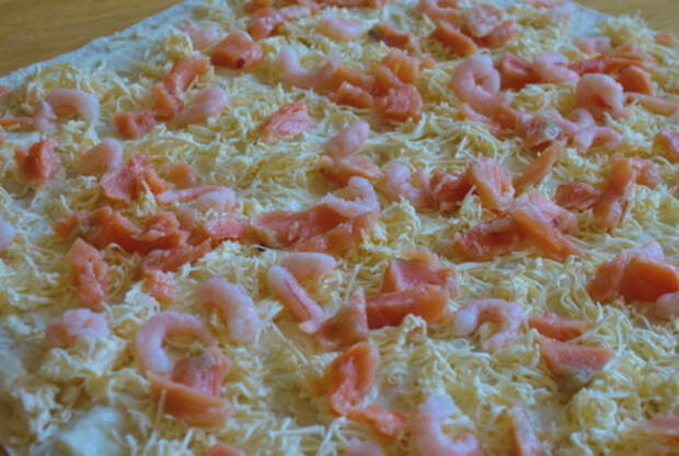 Лаваш с морепродуктами. Лаваш с морепродуктами.