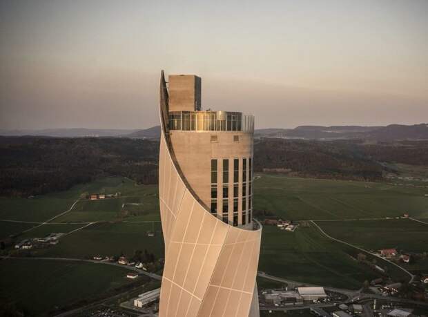 246-метровая испытательная башня для тестирования лифтов в Германии ThyssenKrupp, архитектура, башня, германия, здание, испытания, испытательная башня, лифт
