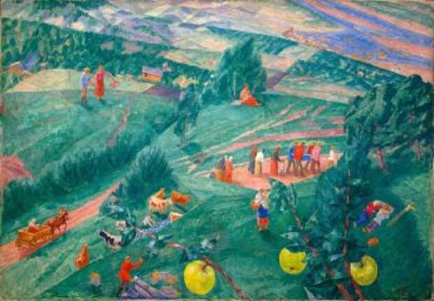 Пейзажи русских художников Полдень, 1917