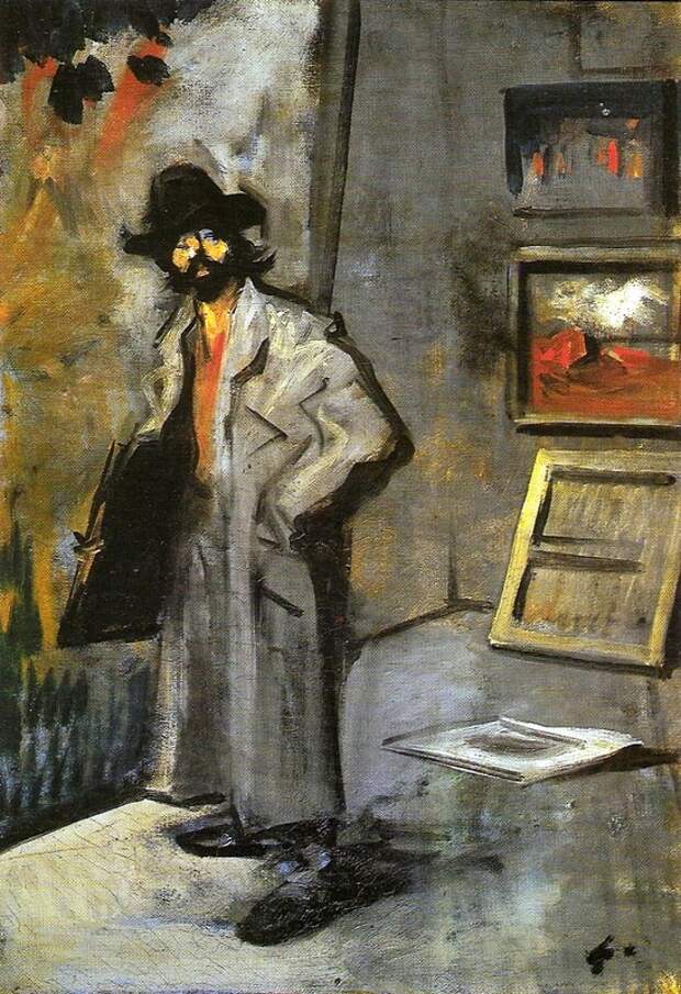 Painter with a folder Jean-Louis Forain (1852–1931);