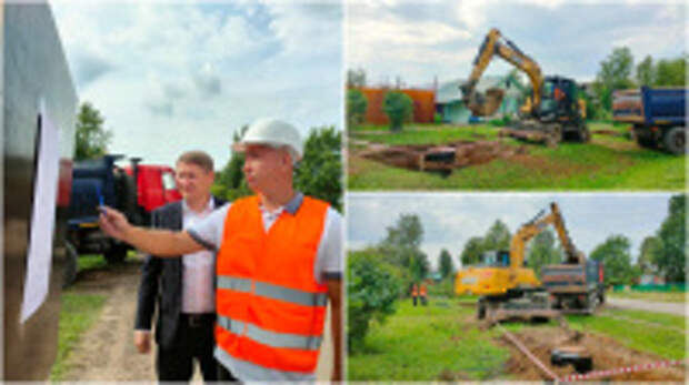 В рамках нацпроекта «Инфраструктура для жизни» в Родниковском районе строят новые водопроводы в сельской местности