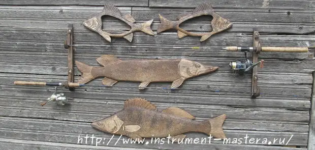 Панно-подвеска для спиннингов