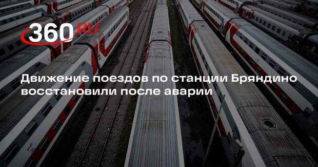 Движение поездов по станции Бряндино восстановили после аварии