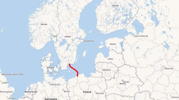 Подводная ЛЭП между Швецией и Польшей повреждена в Балтийском море