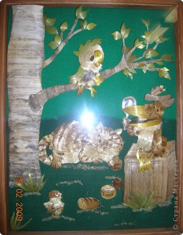 Восхитительные розы. Аппликация из соломки. Мастер-класс (57) (373x480, 197Kb)