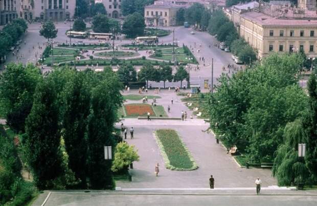 Центральная площадь Киева. СССР, Киев, 1963 год.