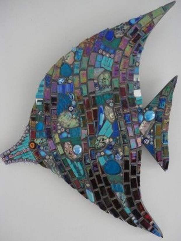 Angel fish mosaic by CMosaics