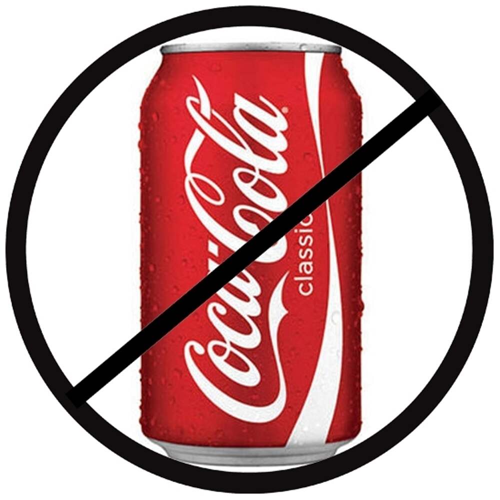 Колу нельзя пить. Против Кока колы. Нет Кока колы. Кока кола зачеркнутая. Запрет Кока колы.