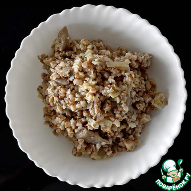 Вешенки и гречка