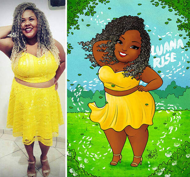 Tired Of Seeing The Prejudice Against Fat Women, The Artist Decided To Make Art To Show That They Are As Beautiful As The Thin