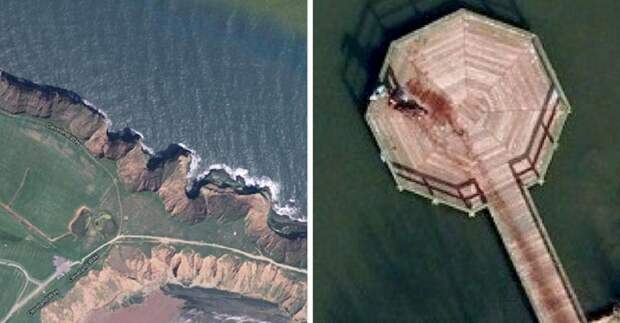 24 самых пугающих снимка с Google Earth google earth, не лучшее место на Земле, неожиданно, пугающе, снимки, тайны и загадки, удаленные места, фотографии