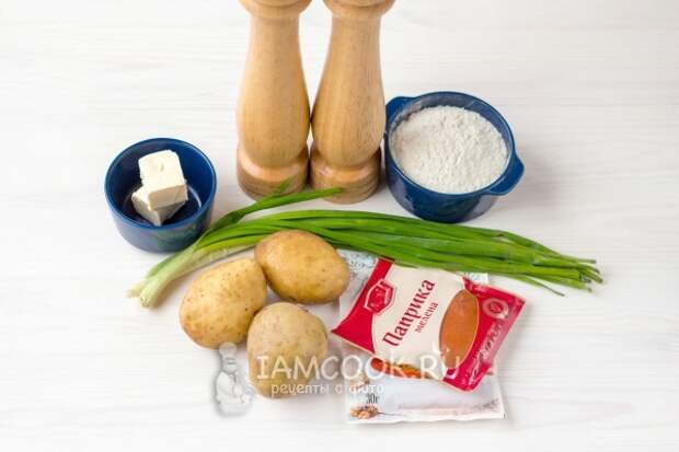 Ингредиенты для картофельных палочек в духовке