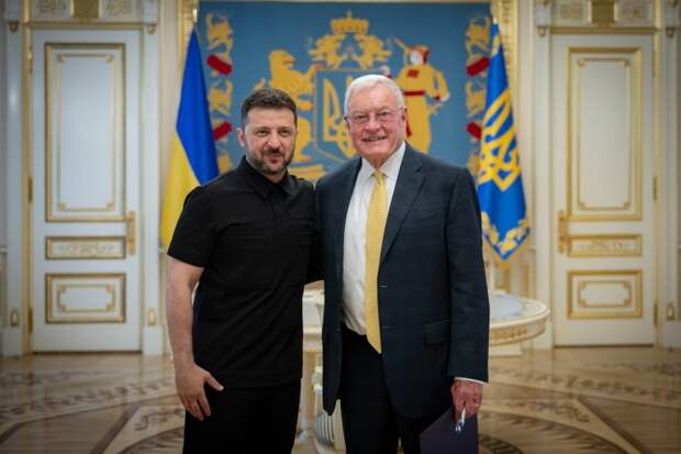 Встреча Зеленского и Келлога. Фото: PRESIDENT OF UKRAINE/Keystone Press Agency/Globallookpress