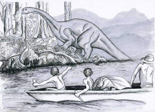 Рисунок Мокеле-мбембе.