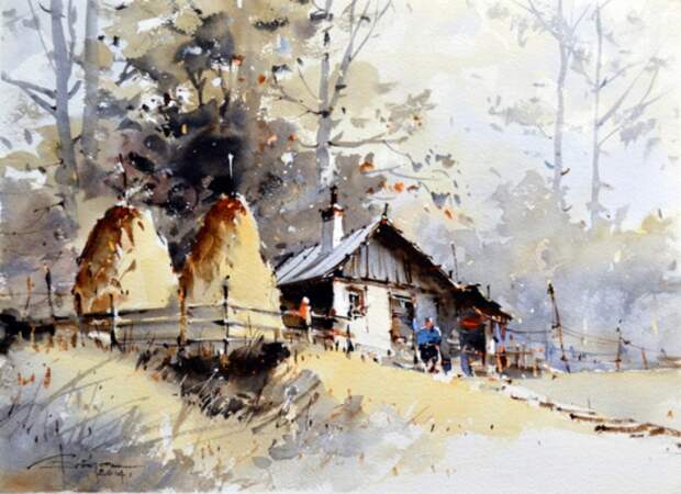 Лето в деревне. Автор: Corneliu Dragan-Targoviste. Лето в деревне. Автор: Corneliu Dragan-Targoviste.