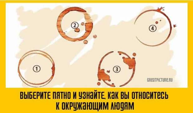 Тест. Выберите пятно и узнайте, как вы относитесь к окружающим людям!