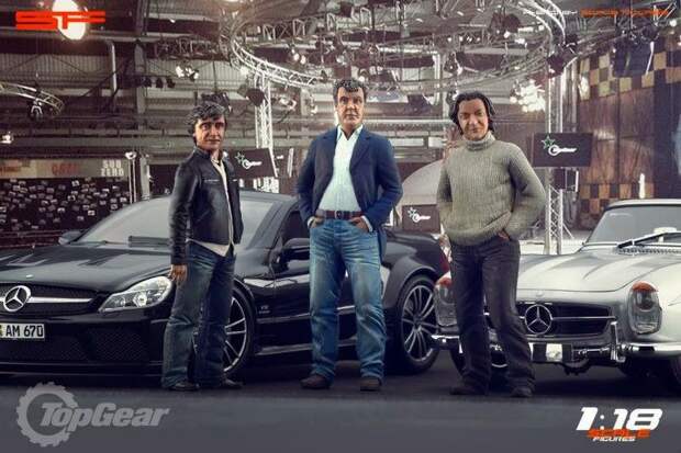 Ведущие Top Gear в масштабе 1:18 фигурки, top gear, авто