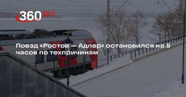 Остановка поезда «Ростов-Адлер» вызвала задержку еще 18 поездов