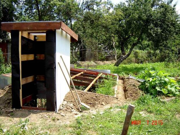 Зимнее выращивание в подземной теплице