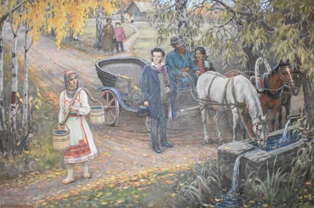 В Болдино Пушкин увлекся юной крепостной крестьянкой Ольгой. /Фото: fs02.rchuv.ru