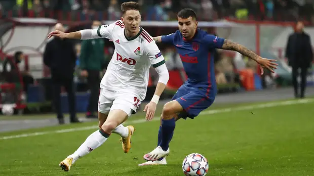 Гол Миранчука с пенальти помог «Локомотиву» сыграть вничью с «Атлетико» в Лиге чемпионов