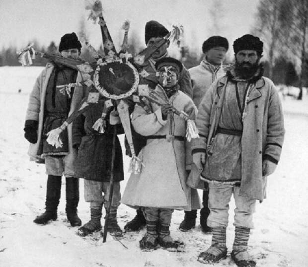 13. Колядки 100 лет назад, россия, фото