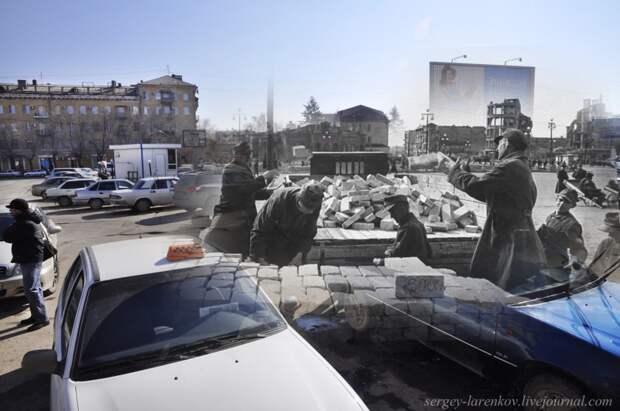 53.Сталинград 1943-Волгоград 2013.Пленные на разборке руин вокзала