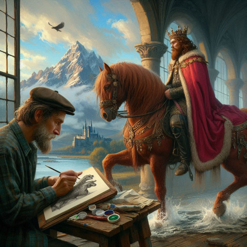 Притча о художнике и короле. Притча о художнике и короле.