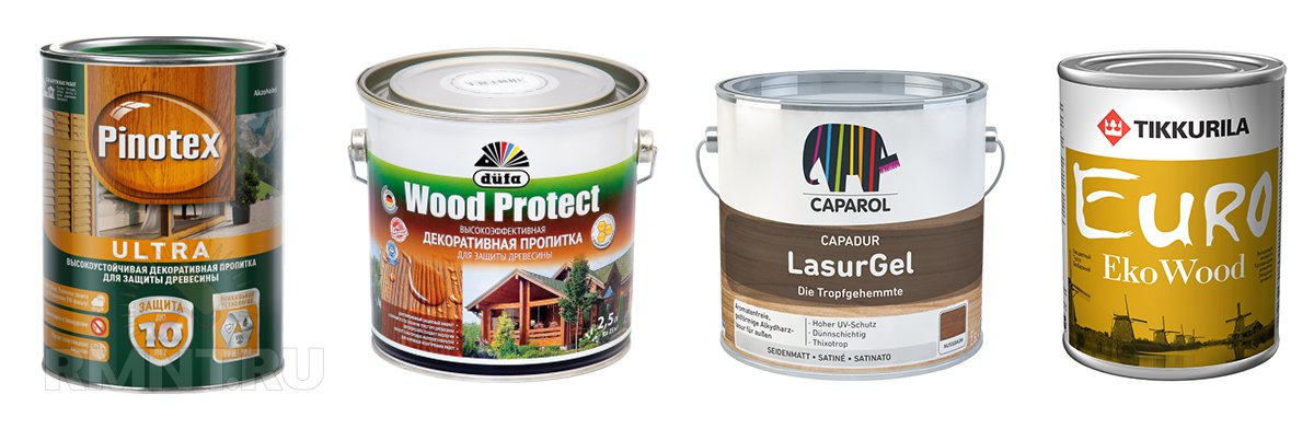Защитные пропитки для дерева: Pinotex Ultra, Dufa Wood Protect, Caparol LasurGel, Tikkurila Euro Eko Wood