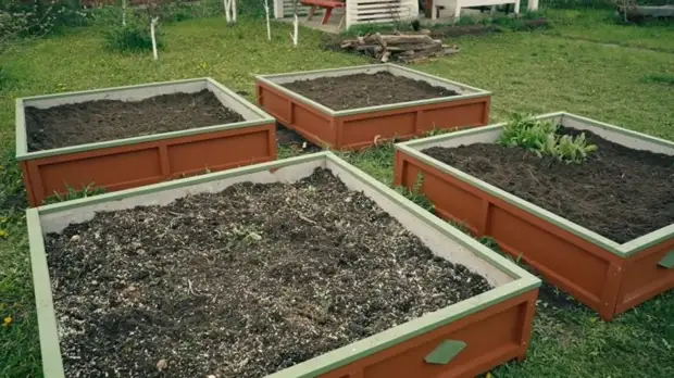 Такие грядки не придётся менять даже через 10 лет. Долговечные грядки из досок и шифера