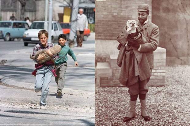 Люди и собаки: 44 исторических фото из разных эпох и стран