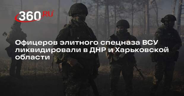 РИА «Новости»: в ДНР и Харьковской области уничтожили офицеров спецназа «Омега»