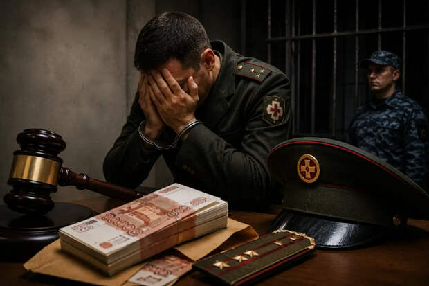 Капитан медслужбы брал взятки 36 раз: лишили звания, дали 10 лет колонии и штраф 4 млн