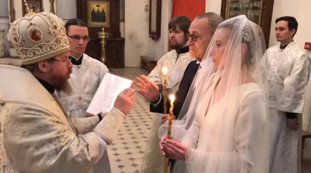 Венчание Андрея Кончаловского и Юлии Высоцкой