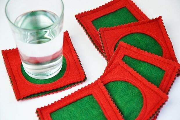 Фетровые подставочки своими руками
