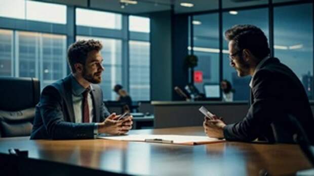 Сотрудник и работодатель в офисе / Изображение сгенерировано с помощью нейросети Kandinsky by Sber AI / amic.ru