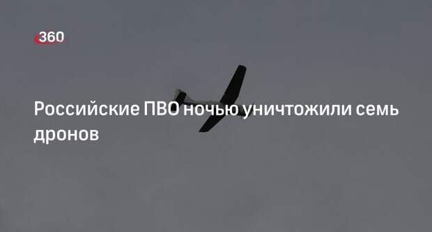 Минобороны: силы ПВО сбили 2 БПЛА в Курской области и 5 дронов в Белгородской