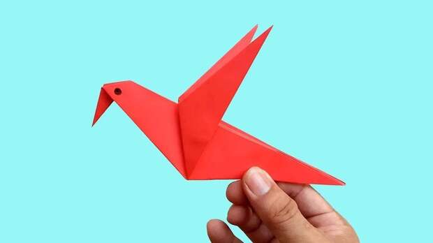 Птица из бумаги в технике оригами: три простых мастер-класса для вас и ваших детей