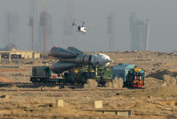 Старт космического корабля Союз МС-12