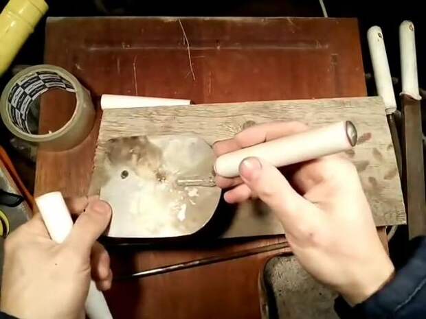 Как сделать рукоятку для инструмента из пластиковой трубы