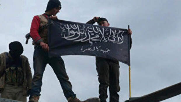 Боевики террористической группировки Джебхат ан-Нусра на севере Сирии
