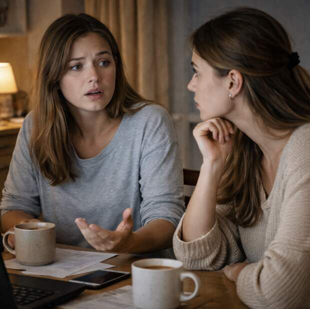 Девка твоя еле держится… А дитя — слабое, как пёрышко… Всё из-за тебя…