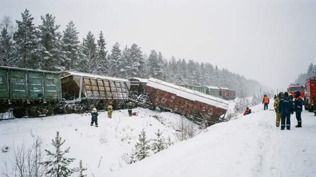 СК начал проверку из-за схода с рельсов вагонов в Пермском крае