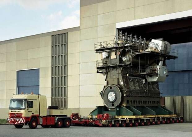 Судовой двигатель Wartsila-Sulzer RTA96-C. | Фото: Википедия. Судовой двигатель Wartsila-Sulzer RTA96-C. | Фото: Википедия.