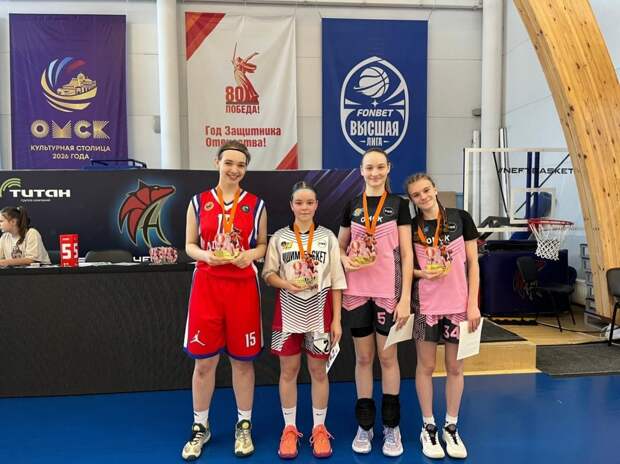 Команда из "Ишим-баскет" удостоена серебра в финале детской баскетбольной лиги