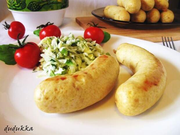 Домашние куриные колбаски