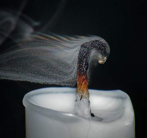 Радуга от свечи, фотограф Grover Schrayer