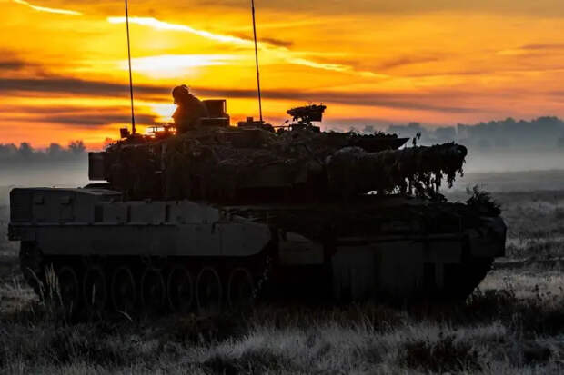 Российские военные из группировки «Запад» уничтожили очередной немецкий танк «Леопард»