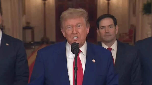 Дональд Трамп / Фото: скриншот из прямой трансляции обращения к гражданам США