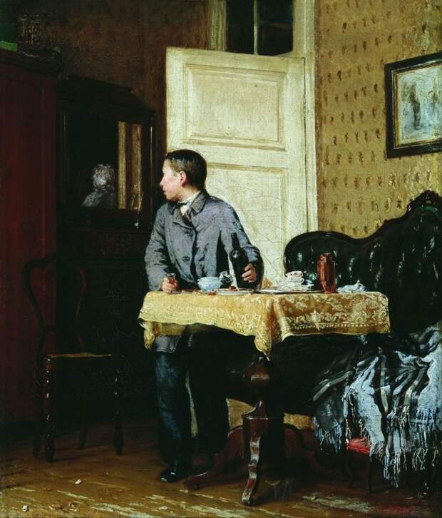 Иван Богданов — «Новичок» (1893 год) Пьяный в стельку сапожник «учит жизни» заплаканного подмастерья